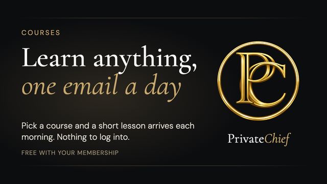 PrivateChief Courses: Learn Anything With One Short Email a Day