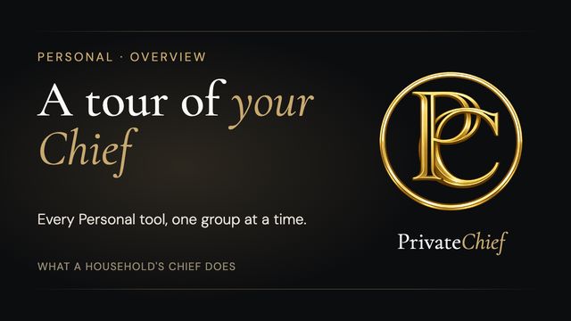 PrivateChief Personal: A Tour of Every Tool, Group by Group