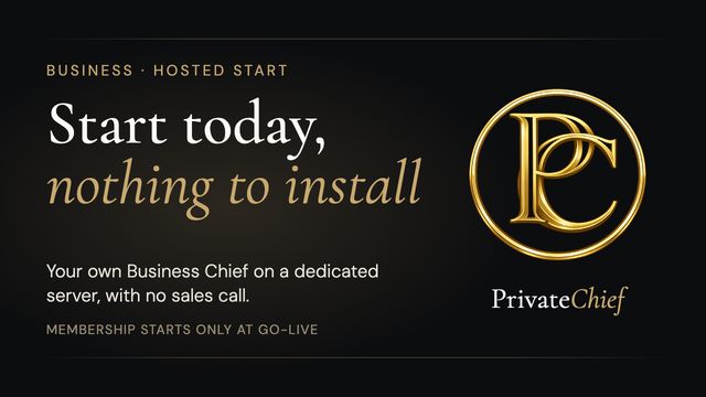 Start PrivateChief Business Today: No Hardware, No Sales Call
