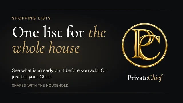 PrivateChief Shopping Lists walkthrough on YouTube